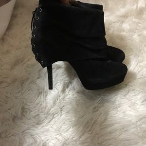 Lace up Victoria secret booties